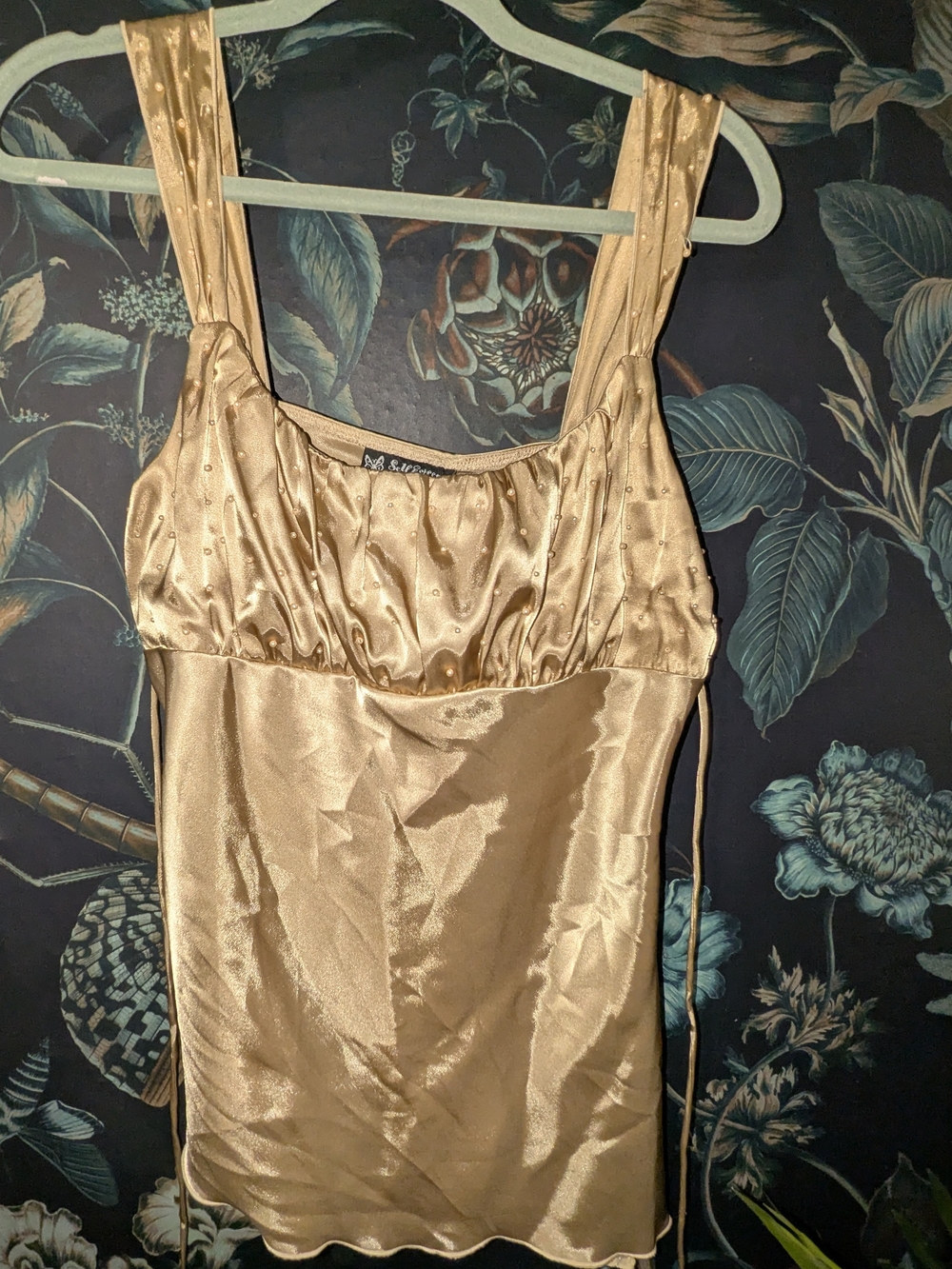 Y2K Beaded Babydoll Cami